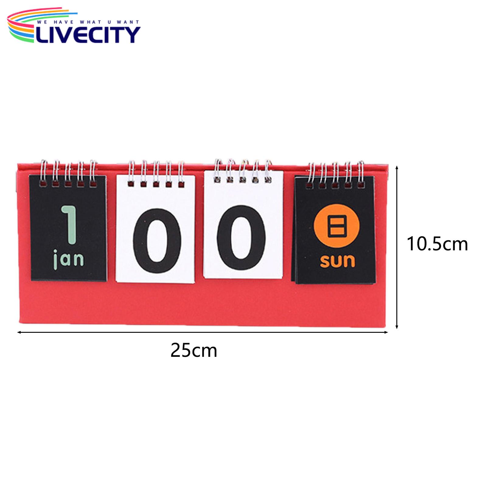 Mini Countdown Calendar Clear Printing Students Planner Design Countdown Calendar Table Ornament. 