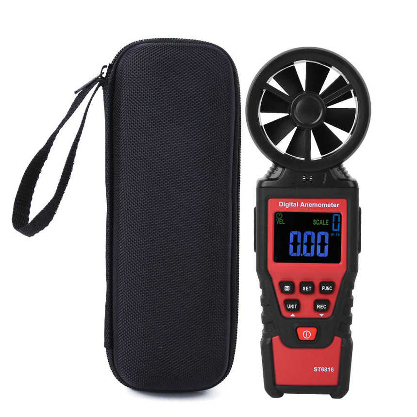 Wind Speed Tester ST6816 LCD Handheld Digital Anemometer Temperature Meter. 