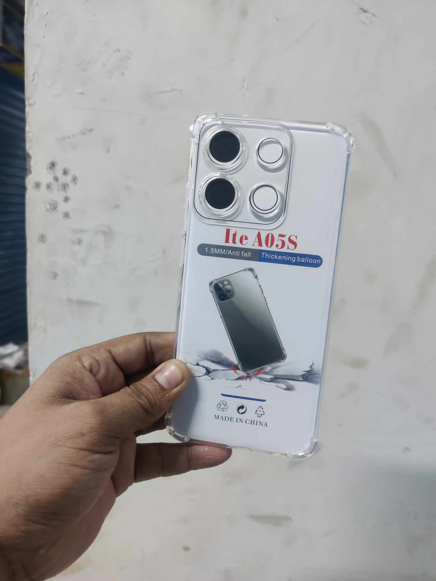 FOR ITEL A05S SOFT TRANSPARENT SHOCKPROOF BACK COVER. 