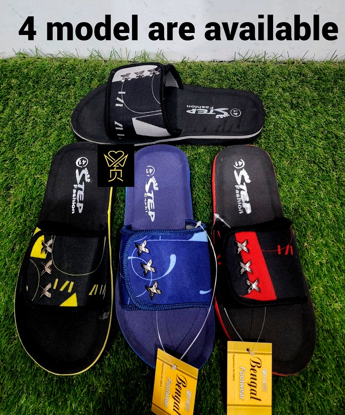 Casual Sandals - Sandals for men - Slipper for Men - Adjustable Sandal - Long Lasting sandal - Slides Slipper for Men - Home Sandal for Winter - As Same As Picture. 