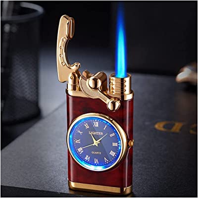 Elegant design Windproof Lighter Vintage Watch Bezel Jet flame Torch, Gadget Gifts For Men & Women