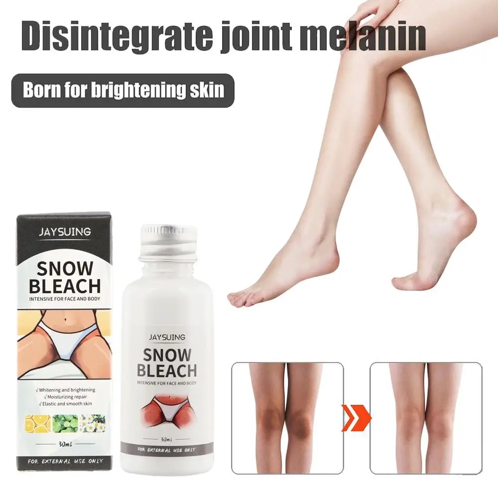 30ml Body Whitening Bleach Cream Brighten Underarm Elbow Knees Joint Removal Intimate Parts Dark Spots Snow Bleach Cream. 