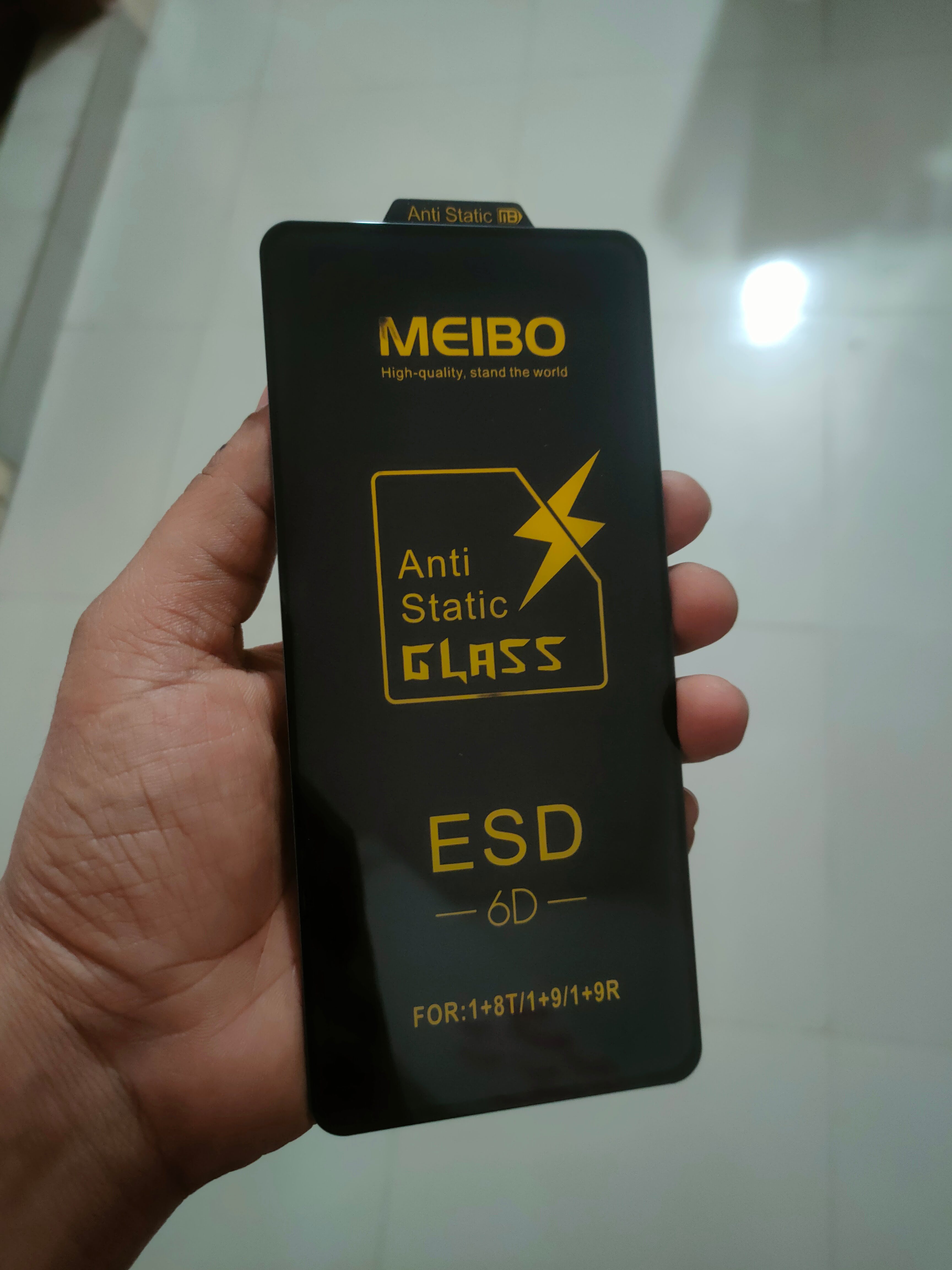 OnePlus 9 /OnePlus 9R/ 8T Meibo Anti Static ESD 6D Tempered Glass Screen Protector. 
