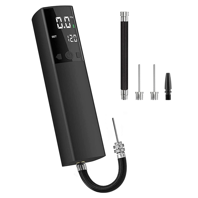Electric Ball Pump,Smart Air Pump Portable Fast Ball Inflation with Accurate Pressure Gauge and Digital LCD Display. 