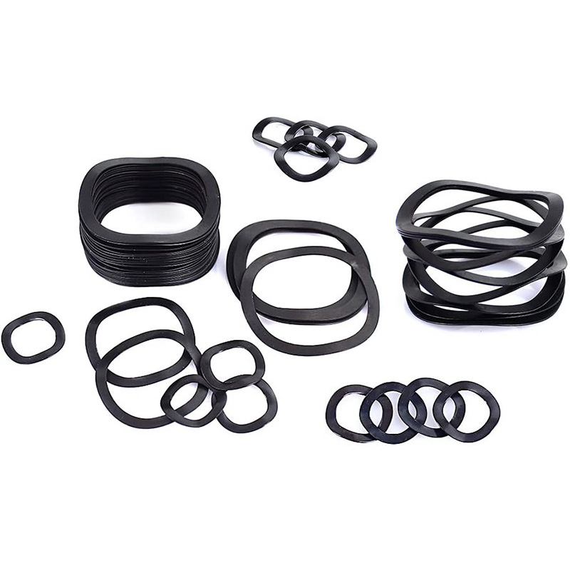 320Pcs Carbon Steel Compression Type Wavy Wave Crinkle Spring Three Wave Washers Assortment Kit. 