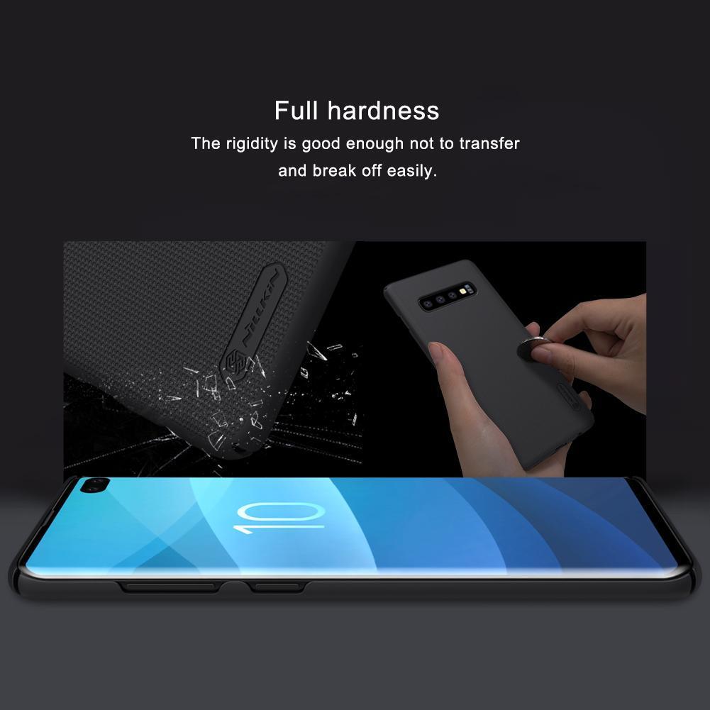 Nillkin for Samsung Galaxy S10 + / S10 Plus Hard Case - Frosted Shield PC Matte Back Cover Salient Point Design. 