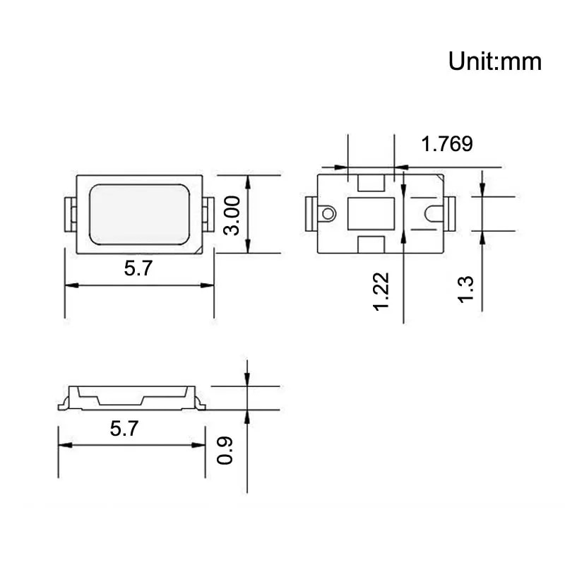 【Lejia】100pcs SMD LED 5730 Cool White 0.5W 10000K 50-55LM LED 0.5 W Light Emitting Diode Lamp High Brightness SMT. 