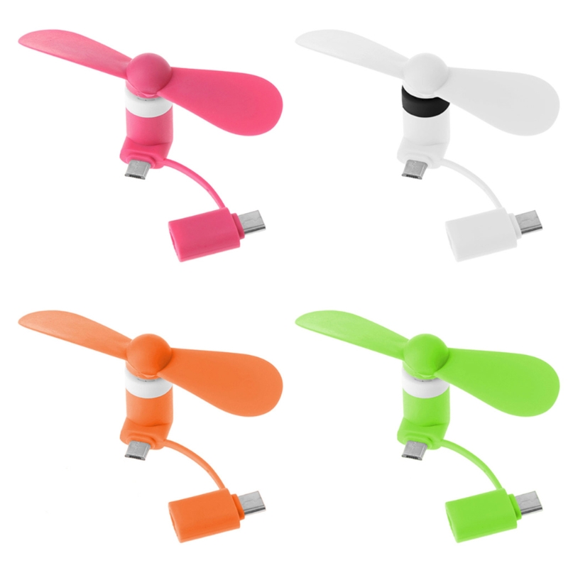 Mini Cute USB Fan Cooler Type C Removable USB-C Gadgets Low Power for Mobile Power Phone PC Laptop Cooler. 