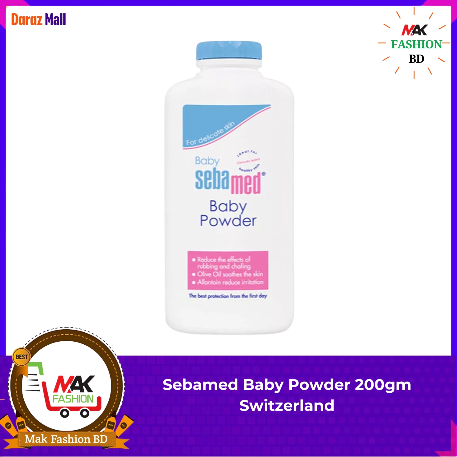 Sebamed Baby Powder 200gm Switzerland