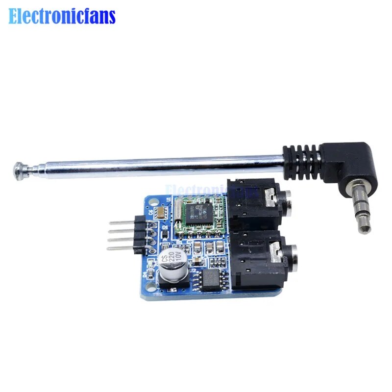 【Daily Necessities For Anyone Store】TEA5767 FM Radio Module for Arduino Radio 76-108MHZ With Cable Antenna In. 