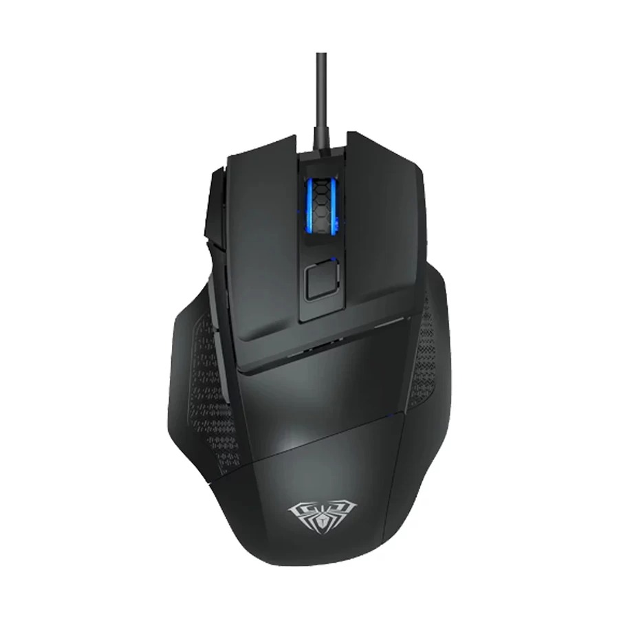 AULA S12 Gaming Mouse Wired 6400DPI 7 Programmable Buttons Backlit Ergonomic Gamer Mouse for Laptop Desktop PC Computer. 