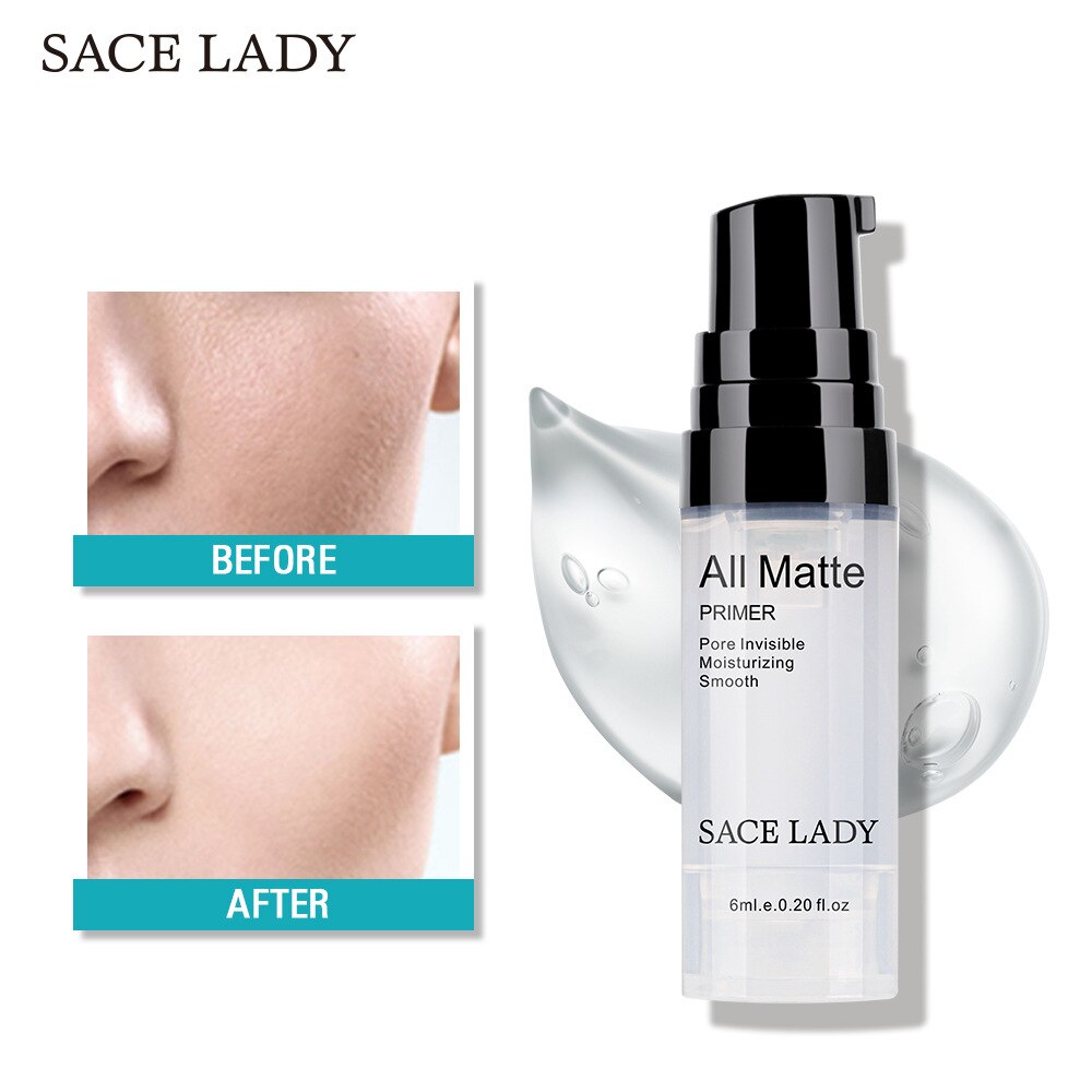 SACE LADY Face Primer Base Natural All Matte Foundation Pores Invisible Oil-Control Base Moisturizing Smooth Fine Lines Cosmetic