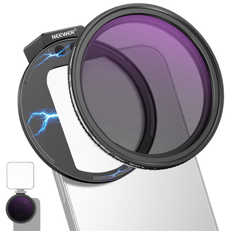 Clip on 67mm ND2-32 Filter Adapter Ring Magnetic Filter for 15 14 13 Pro Max S22 S23 Ultra. 