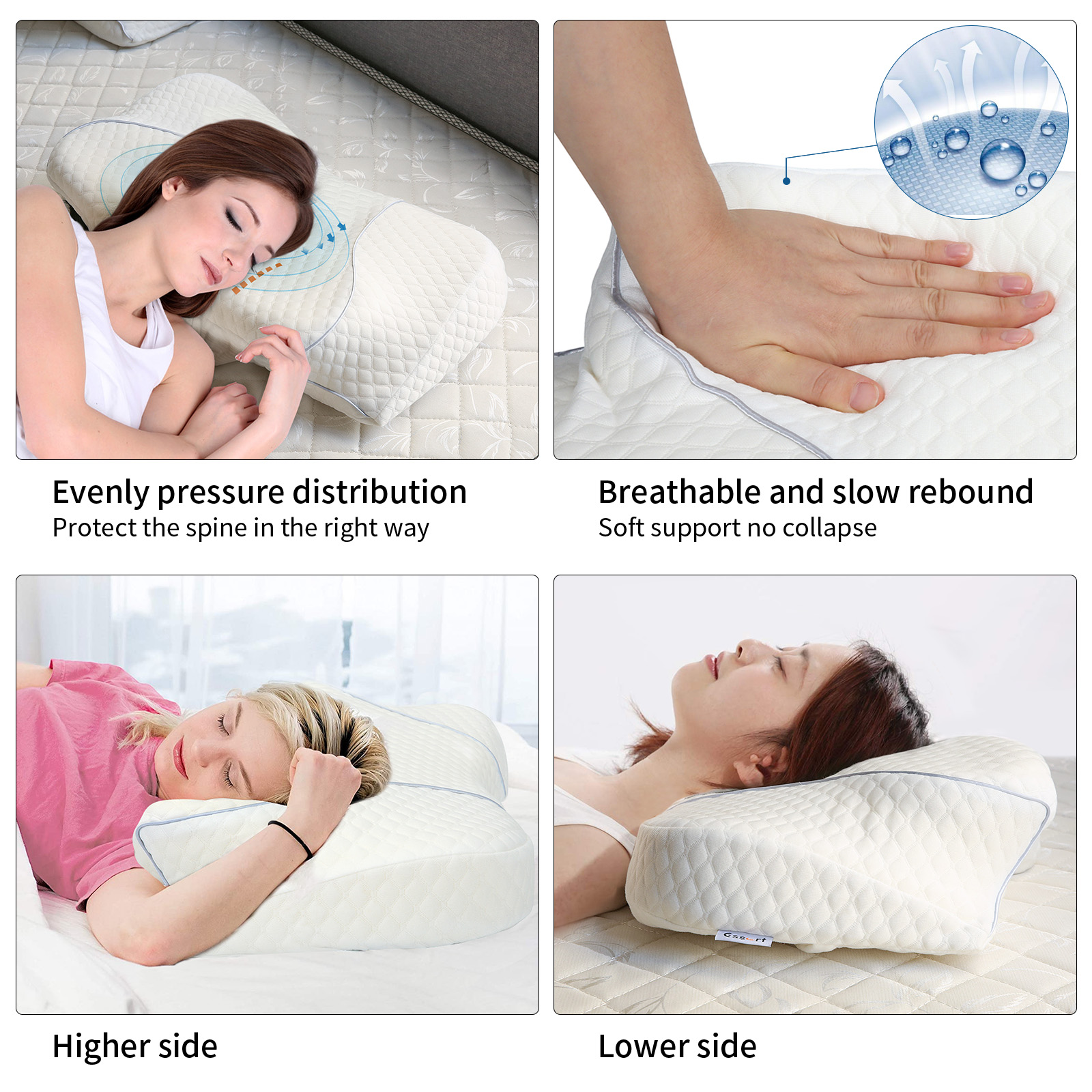 Softly Memory Pillow High-quality slow rebound material Help sleep. 