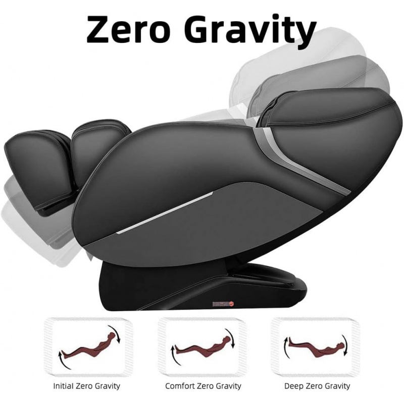 iRest SL Track Massage Chair Recliner, Full Body Massage Chair, Zero Gravity, Bluetooth Speaker, Airbags, Heating, and Foot Mass. 