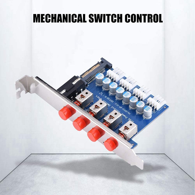 HDD Power Control Switch Hard Drive Selector SATA Drive Switcher for Desktop PC Computer. 