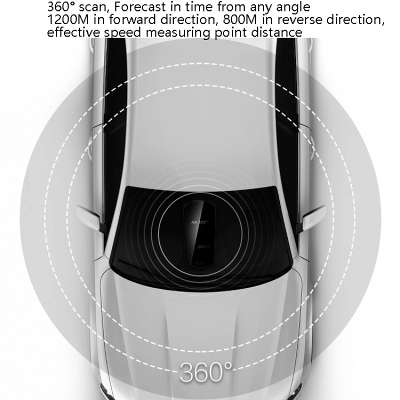 Fixed Early Warning + Mobile Speed Test Car Small Electrical Appliance Speedometer Car Safety Driving Early Warning. 