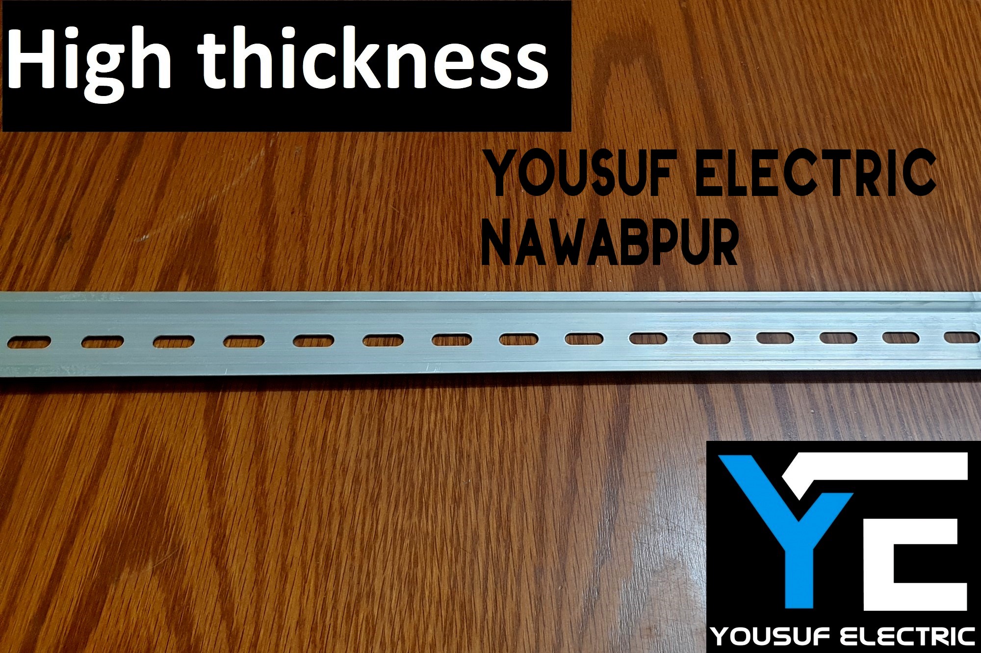 MCB Channel mounting bracket 2 piece pack sp dp tp channel aluminum Din rail channel high grade. 