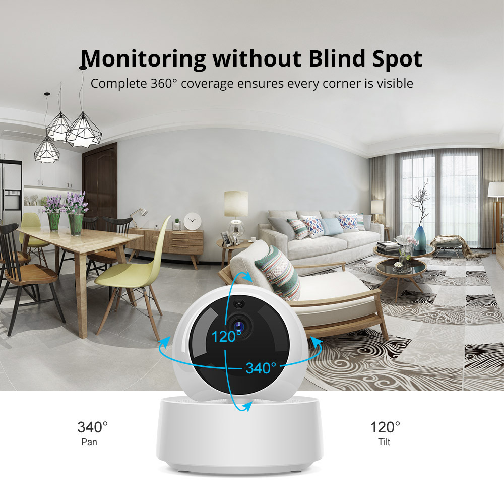 Sonoff GK-200MP2-B Smart HD Wireless WiFi APP Remote Control IP Security Camera. 