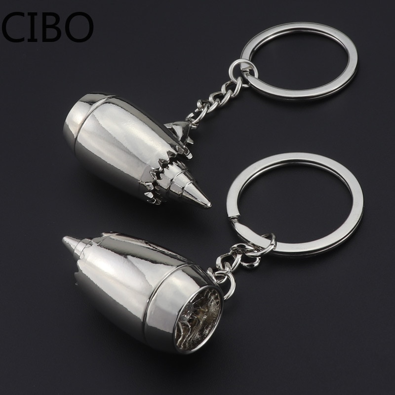 New Metal Aviation Plane Aircraft engine Key chain Turbo Car Keychain remove before fligth KeyRings Auto Key Holder Keyfob. 