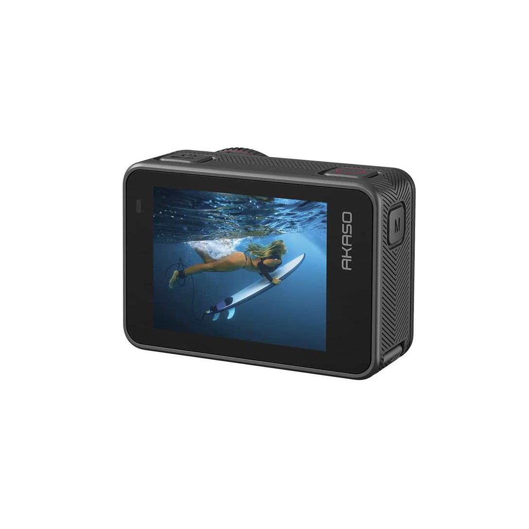 AKASO Brave 8: 4K60fps Action Camera With Dual Screens - 48MP Photos - 8K Time-Lapse and Underwater Support. 