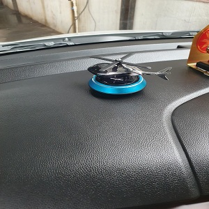 Solar Powered Rotating Helicopter Aromacure Furnishing Air Freshener Tablet for Car Interior. 