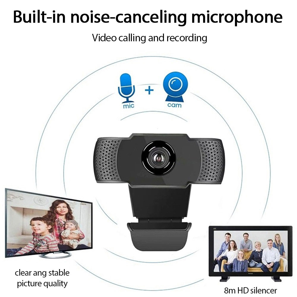 Ecocc【COD】USB 1080P Webcam Camera Digital Web Cam with Mic For Laptop Desktop. 