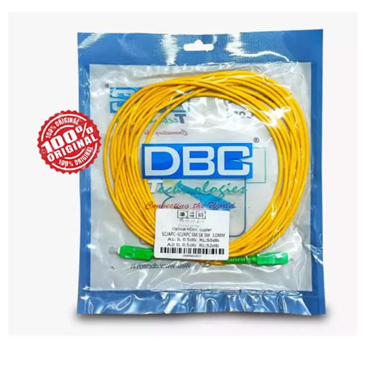 Optical Fiber Cable Single-Mode Optic Jumper High Quality PVC Case SC/APC-SC/UPC 15 Feet Length - Multi Plug - Multi Plug
