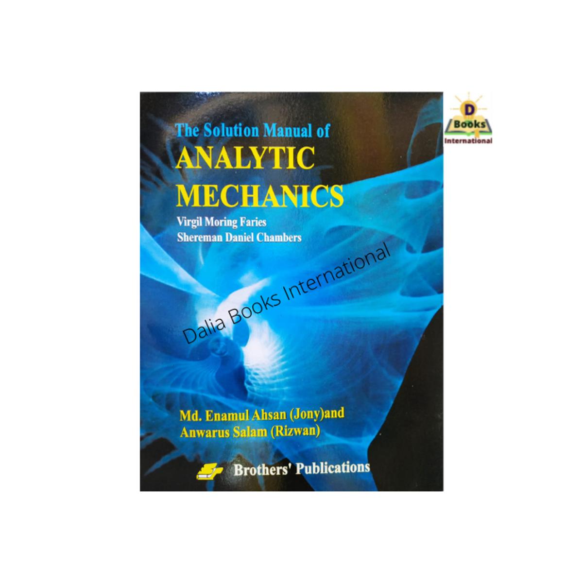 Analytic Mechanics (Solution Manual) by Virgil Moring Faires & Shereman Daniel Chambers