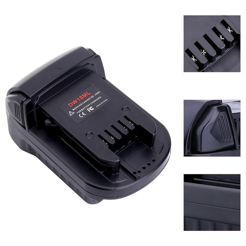 Adapter Compatible for 20V Max Battery to Replacement for 18V Battery, DW18ML Adapter Durable. 