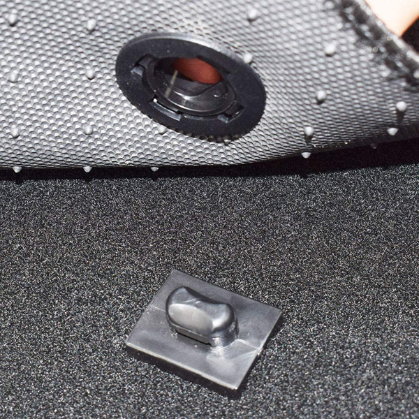 PVC LEATHER 7D CAR MAT , 7D Car Mats For 5 SeateR Luxurious car mats -BLACK & RED. 