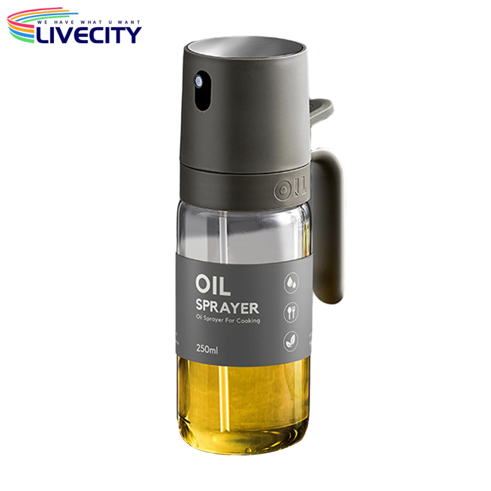 Multipurpose Oil Sprayer 250ml Glass Oil Sprayer for Kitchen Cooking Bbq Transparent Design Olive Oil Mister Oil Spray Bottle