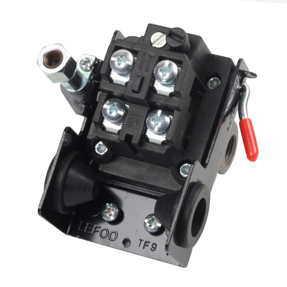 Lefoo Quality Air Compressor Pressure Switch Control 95-125 PSI 4 Port. 