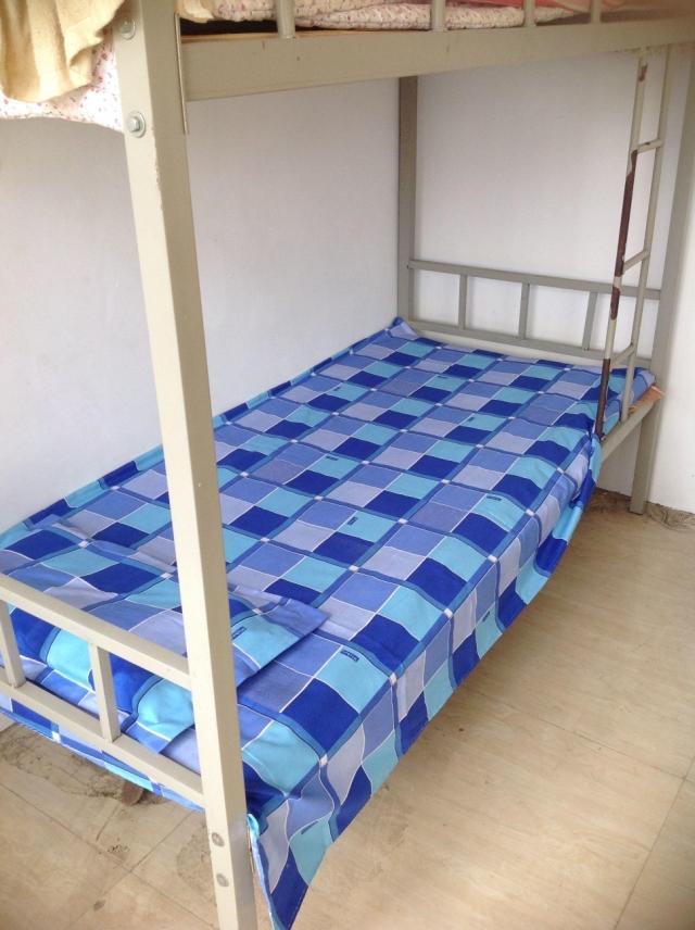 M3NO wholesale factory custom blue plaid three-piece set of student dormitory bunk bed sheets quilt cover pillowcase. 