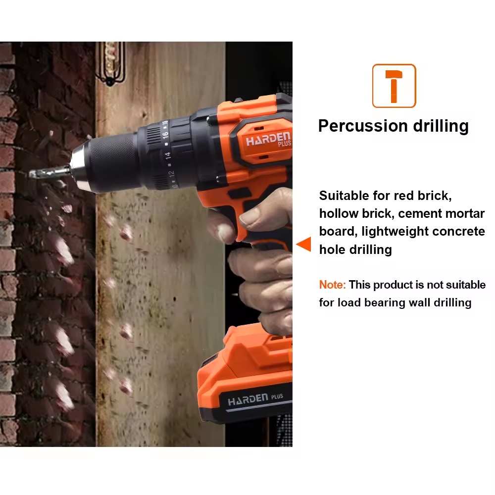 HARDEN 20V Brushless Motor Cordless Drill Machine, impact wrench, Cordless Screwdriver Top quality High Quality Model: 758228. 
