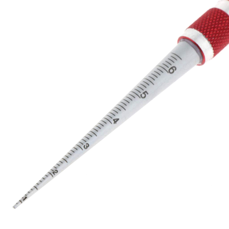 Conical Gauge Taper Welding Feeler Gauge Gage Conical Taper Gauge Feeler Depth Ruler Space Hole Measurement Tool 1-6.5Mm. 