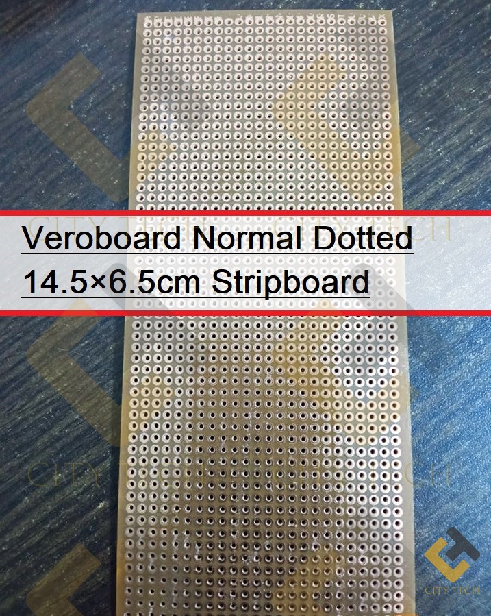 Veroboard Normal Dotted 14.5×6.5cm Stripboard Board PCB Printed Circuit Board For Prototyping Designing Weld Soldering Arduino DIY. 