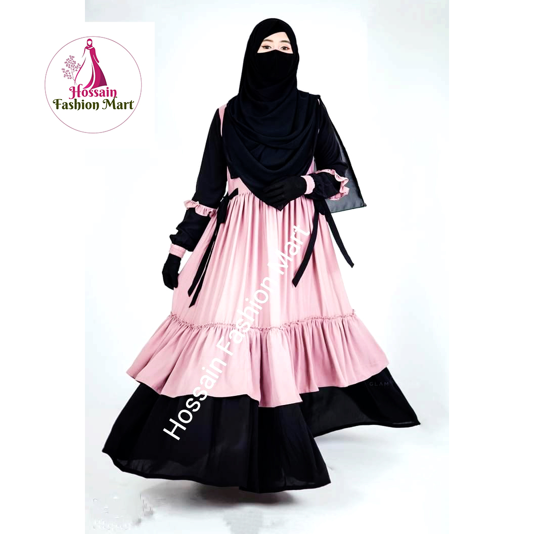 Premium Quality Abaya Gown Burqa with a Large Hijab For Women Muslim Outerwear. 