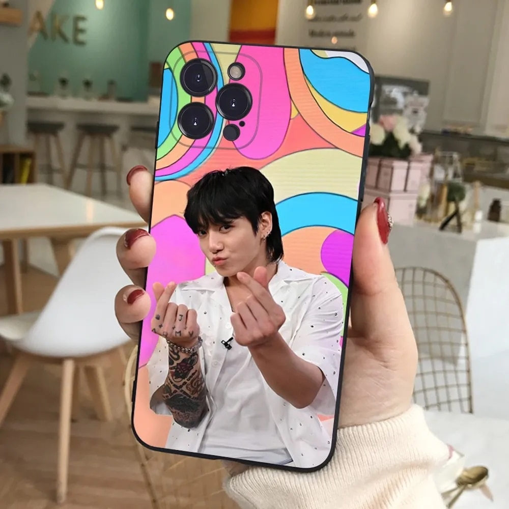 Jungkook Kpop Phone Case For iPhone 15 14 11 12 13 Mini Pro XS Max Cover 6 7 8 Plus X XR SE 2020 Funda Shell. 
