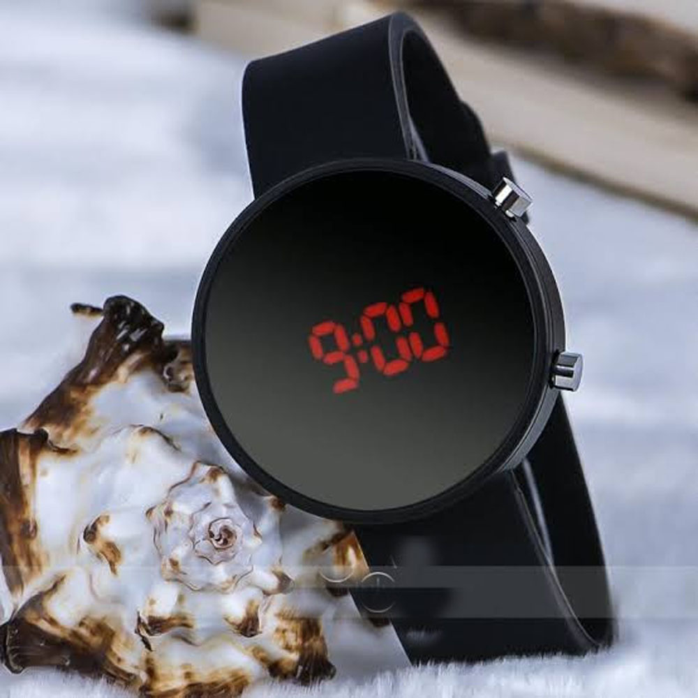 Round shape LED Digital Watch. 
