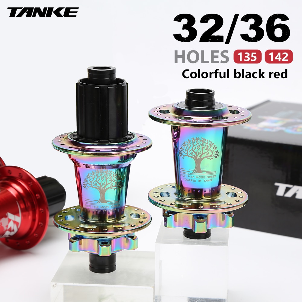 TANKE 120 Click Hub 6 Bearing MTB Mountain Bike Hub Front Rear Thru HG 28 32 36 Holes Disc Brake Bicycle Hubs 8 9 10 11 12 Speed. 