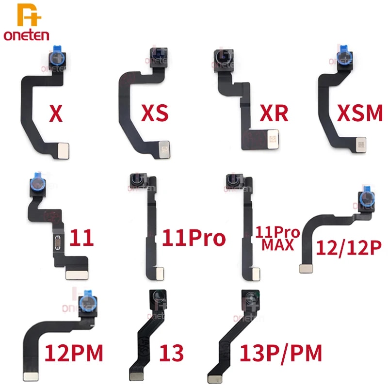 Single Front Camera Proximity Sensor Flex For iPhone 13 12 11 Pro Mini X XR XS MAX Replacement Front Small Camera Cable Patrs. 