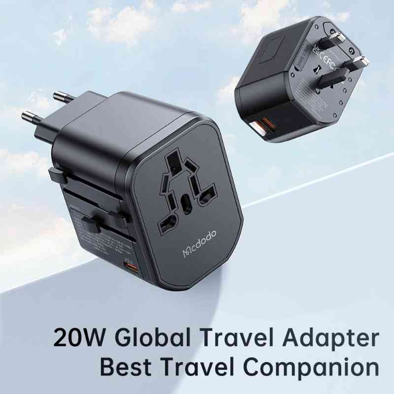 Mcdodo CP-347 PD 20W Fast Charging Universal Travel Adapter. 