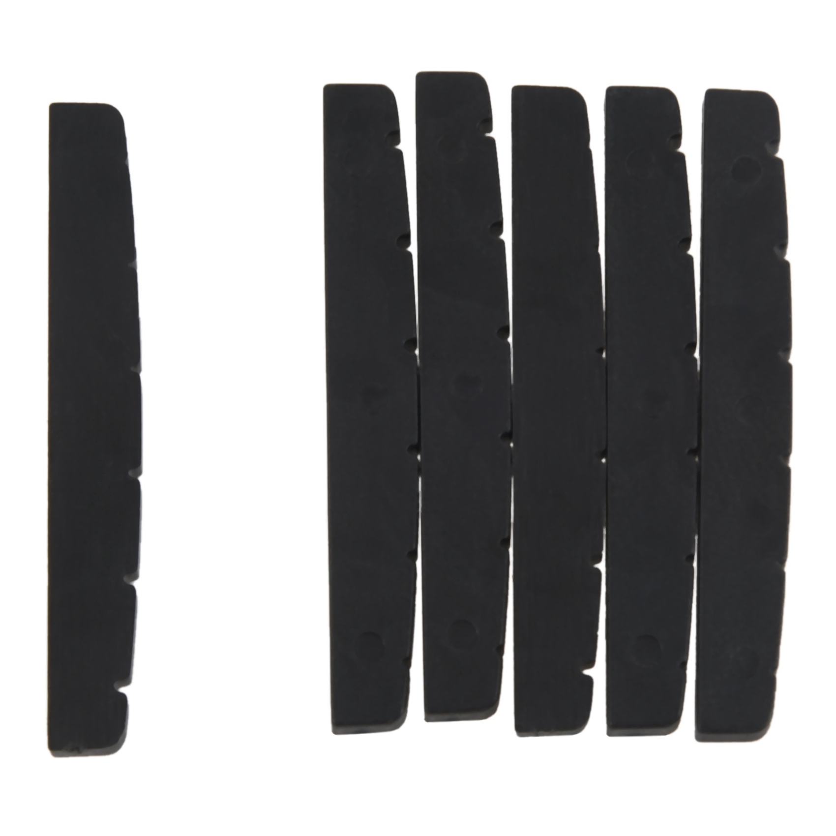 6X Black 6-String Guitar Top Nut 42X3.5mm with Pure Vintage String Tree Kit. 