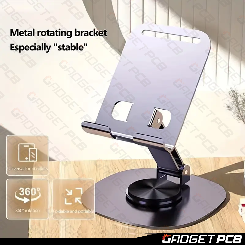 Aluminium alloy 360 Degrees Rotating Multi-functional Folding Portable Support Phone Stand For Ipad Tablet Universal Metal Desk Table Top Mobile Holder New. 