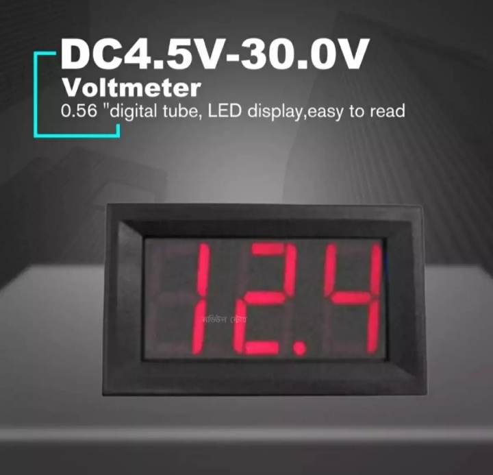 DC 5V 12V 24V 30V 0.56" LCD Digital Voltage Meter Voltmeter Battery Capacity Tester Detector for Electronic Mobile Power Bank