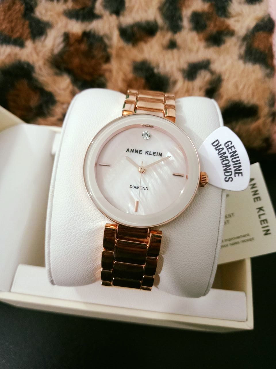 Anne klein genuine on sale diamond watch price