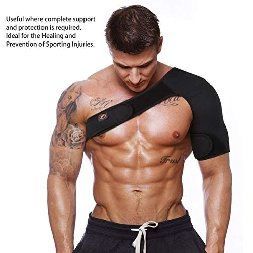 Advanced Shoulder Stability Brace with Pressure Pad -Light and Breathable Neoprene Shoulder Support for Rotator Cuff, Dislocated AC Joint, Labrum Tear, Shoulder Pain. 