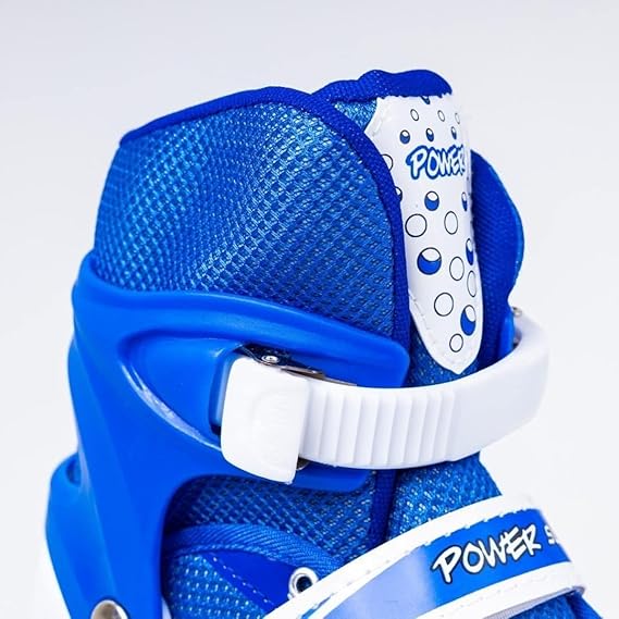Power Superb Adjustable Roller Skate Shoes 2-Rows 4-Wheels. 