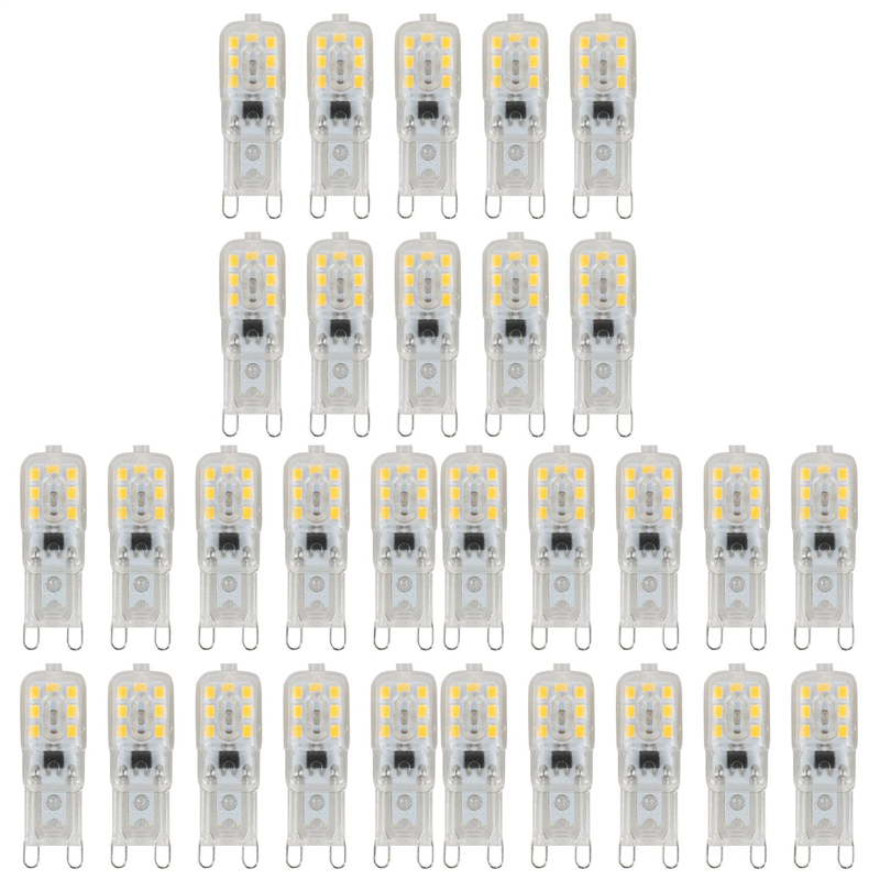30 x G9 5W LED Dimmable Capsule Bulb Replace Light Lamps AC220-240V, m White